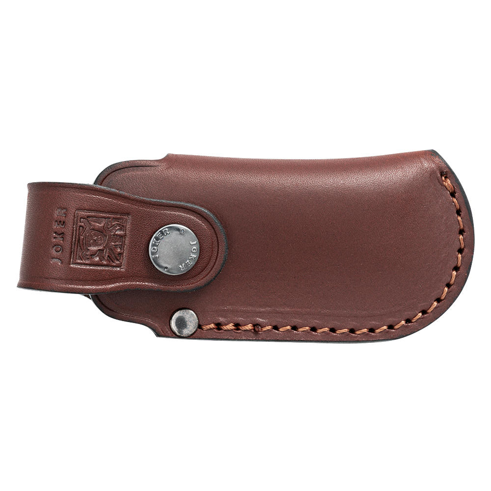 Joker™ Leather Case for »Artica« Folding Knife, Brown | 110 x 40